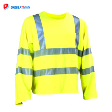 Factory Price Fluorescent Jersey Uniform Tshirt High Quality Short Sleeve Reflective Work T Shirt